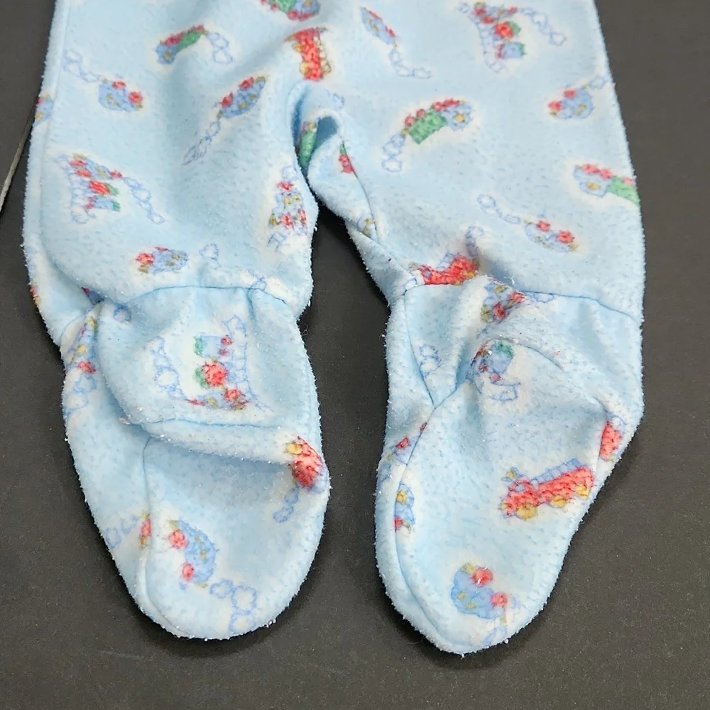 Vintage Sesame Street 1990's racing One Piece Footsie Pajamas 0-6 mo